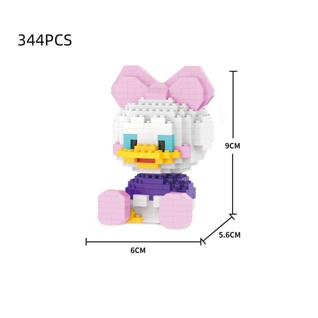 Cute Particle Building Blocks Toys Mickey Minnie Mickey Mouse Building Blocks Assembly Toys Birthday Gifts Halloween Christmas