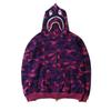 Populær Ape Bape Herre Haikje Kamuflasje Full Glidelås Hettegenser Joggebukse Jakke Kåpe