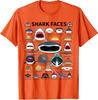 Haifischgesichter Art des Haifisches Niedliches Geschenk Lustiges Liebe T-Shirt