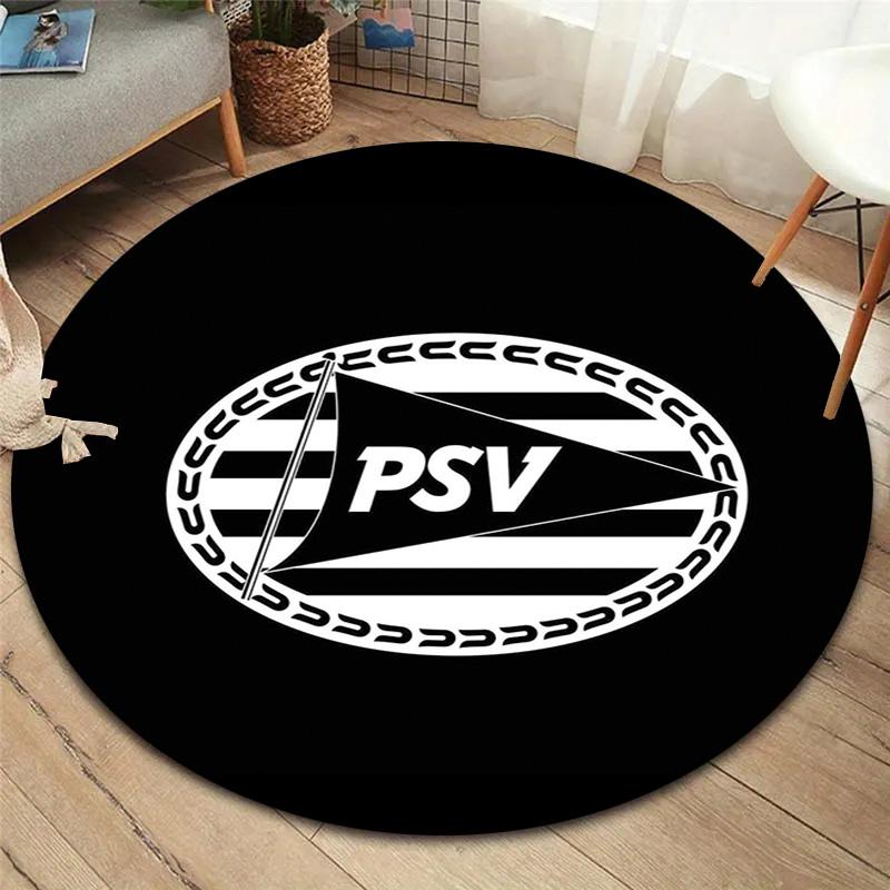 Philips Sport Vereniging Round Area Rug,Carpet Rug for Living Room Bedroom Sofa Playroom Decor,Non-slip Floor Mat