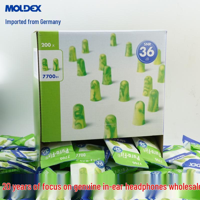 MOLDEX 7700 Soundproof Earplugs for Sleep: Professional Noise Reduction for Noisy Dormitories.