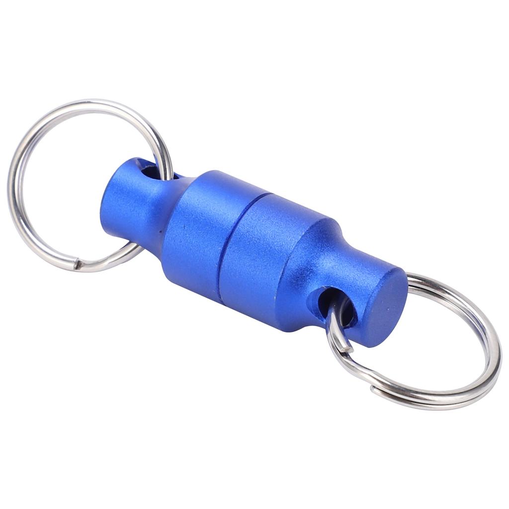Fly Fishing Magnetic Net Release with Carabiner Clip Aluminium Landing Net Release Holder