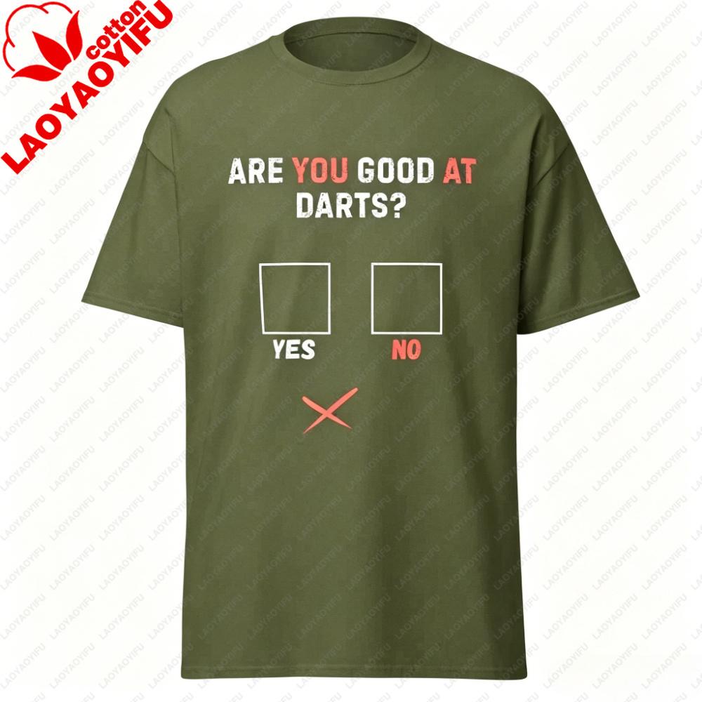 Funny Are You Good At Darts Tshirt Sarcastic Darts Lover Tshirt Humorous Checkbox Graphic Tee Unisex Casual Summer Cotton Tops