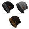 Gorro de Invierno para Hombre Gorros de Punto Negros Gorro de Otoño Gorra para Esquiar al Aire Libre Gorro Grueso Cálido Gorros Tipo Calavera Gorro de Lana Gorra para Montañismo Suave