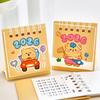 2026 Custard Bär Kalender Tischkalender Tragbarer Spiral-Terminplaner Desktop-Dekoration Tagesplaner Büro Schulbedarf