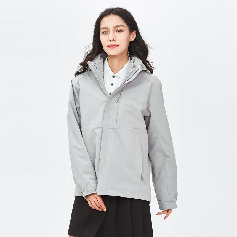FENGXUN Unisex 3-in-1 Outdoor Winter Jacket with Fleece Liner