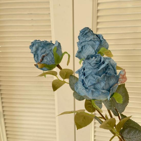 Artificial Roses Realistic Faux Flowers with Bendable Stems Fake Roses In Bulk for Home Vase Wedding Centerpiece Party Decor