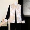 2026 Spring Collection: Elegant Gold Velvet Vest Suit for Women (Three-Piece Set)