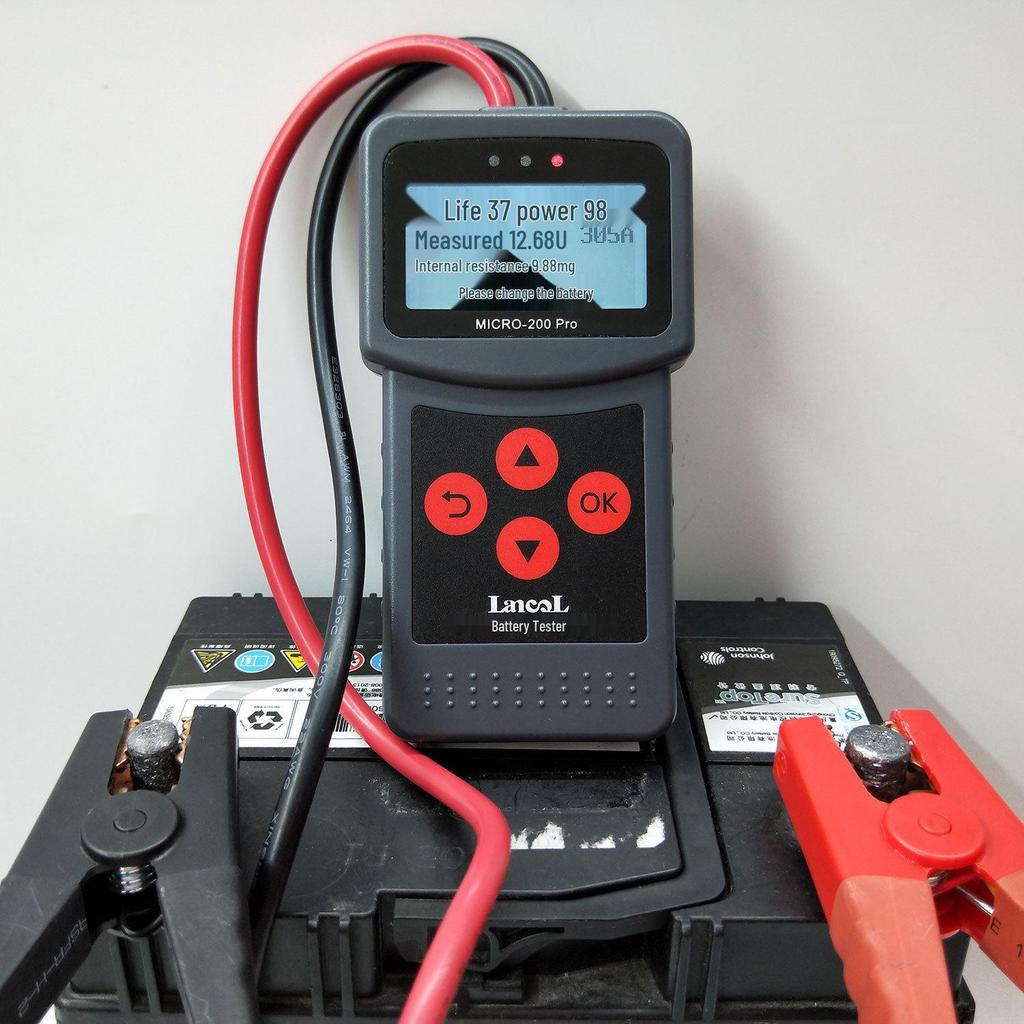 MICRO200PRO Large Clip Car Battery Tester & Analyzer