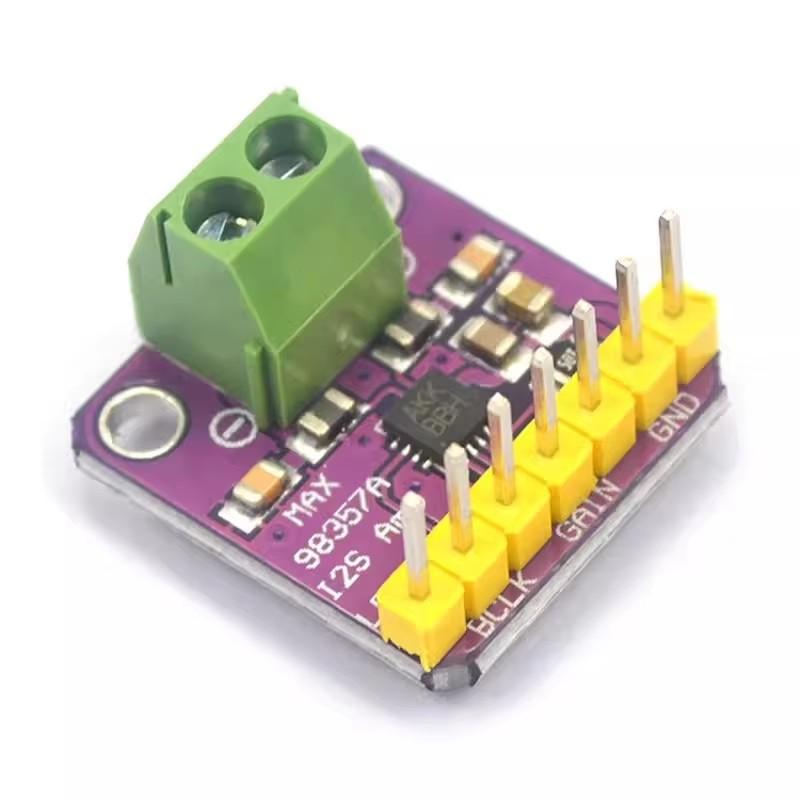 

Max98357 I2S 3W Class D Amplifier Breakout Interface Dac Decoder Module Filterless Audio Board For Raspberry Pi Esp32 Max98357