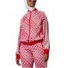 adidas Originals 70S Logo Allover-Print Zipjacke Damenjacke Rot IK7872