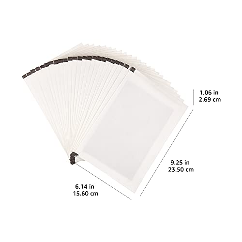 Amazon Basics Micro-Cut Shredder Polishing & Lubricating Sheets, 24-Pack, White