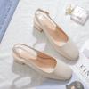 Szpilki Damskie Buty na Obcasie Eleganckie Średni Obcas Czubek Pojedyncze Buty Wygodne Biurowe Damskie Buty Pasek z Klamrą