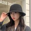 Autumn and Winter Korean Style Warm Ear Protection Knitted Fisherman Hat Sunshade Bucket Hat Korean Style Fashion Versatile Basin Hat
