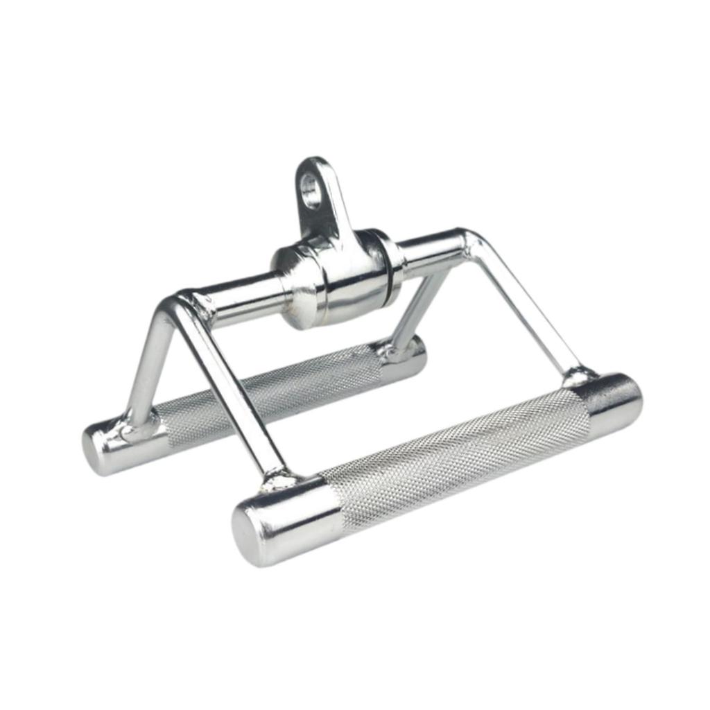 D Row Handle Press Down Bar Cable System Attachment Non Slip LAT Pull Gym V