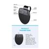 Car Speakerphone Bluetooth 5.0 Kit-Wireless Handsfree Sun Visor Music Player With Mic, Noise Reduction
