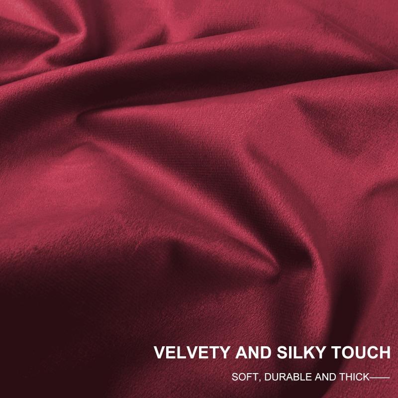 1Panel Thicken Velvet Curtains Blackout Solid Color Curtains for Living Room Bedroom Dining Nature Vertically Custom Size