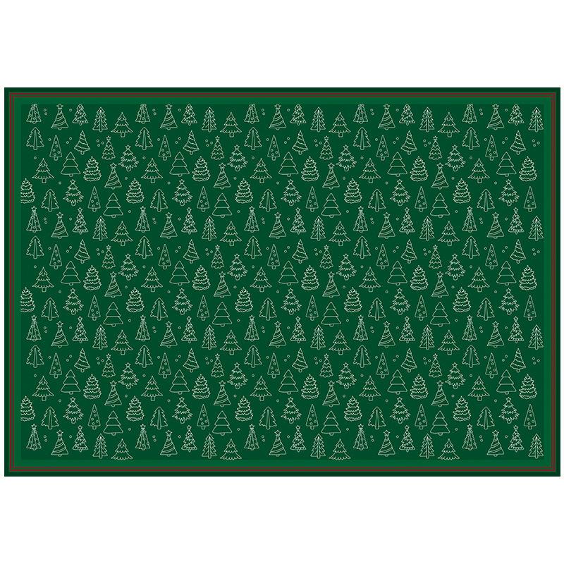 Winter Christmas Tablecloth Waterproof Tablecloth Thickened Rectangular Tablecloth Coffee Table Cloth