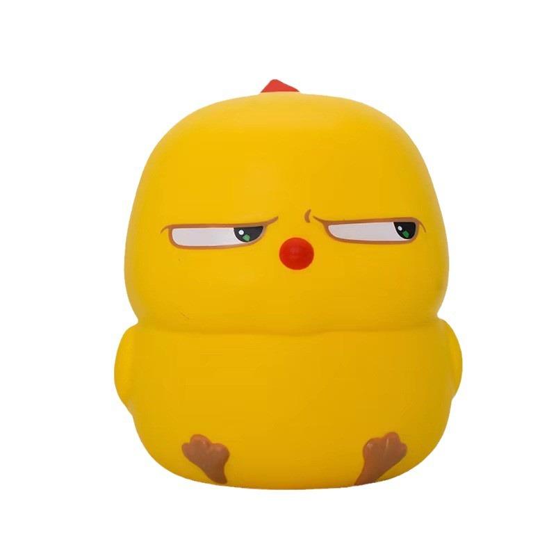 Pu Slow Rebound Phoebe Wobie Chicken Pinch Fun Cartoon Cute Discontent Gaze Little Yellow Chicken Toy