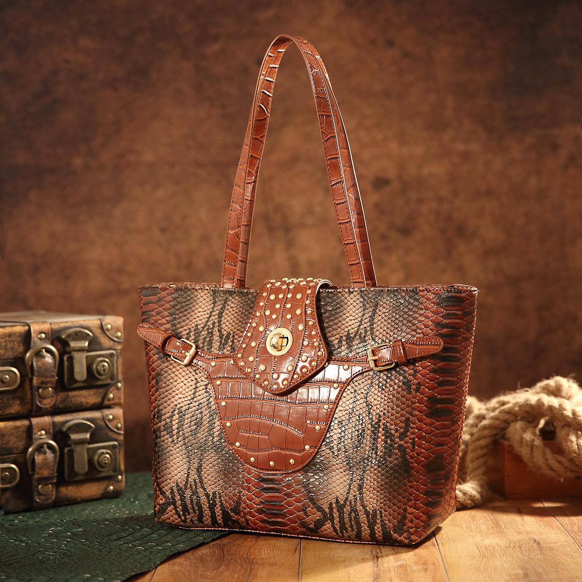 

Новая высококачественная ретро-сумка-тоут, дизайнерская повседневная сумка через плечо большой вместимости, многофункциональная, подходящая всем, простая сумка