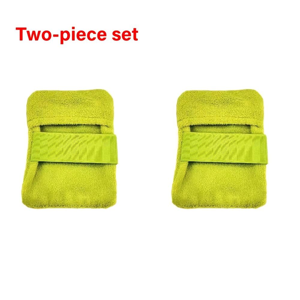 2-Pack Summer Beach Sand-Removal Towel / Beach Sand Remover / Portable Coral Fleece Beach Sand Brush for Camping and Vacations