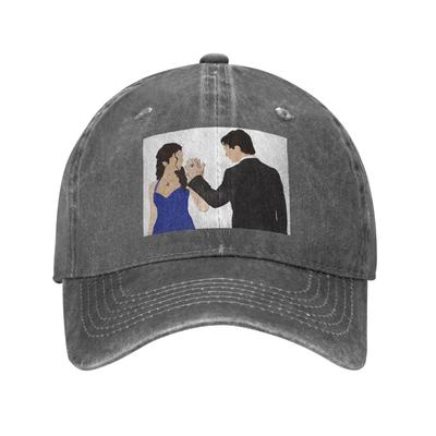 The Vampire Diaries Damon Salvatore And Elena Denim Fabric Cap Casual Baseball Caps Adjustable Hat Summer Unisex Baseball Hats