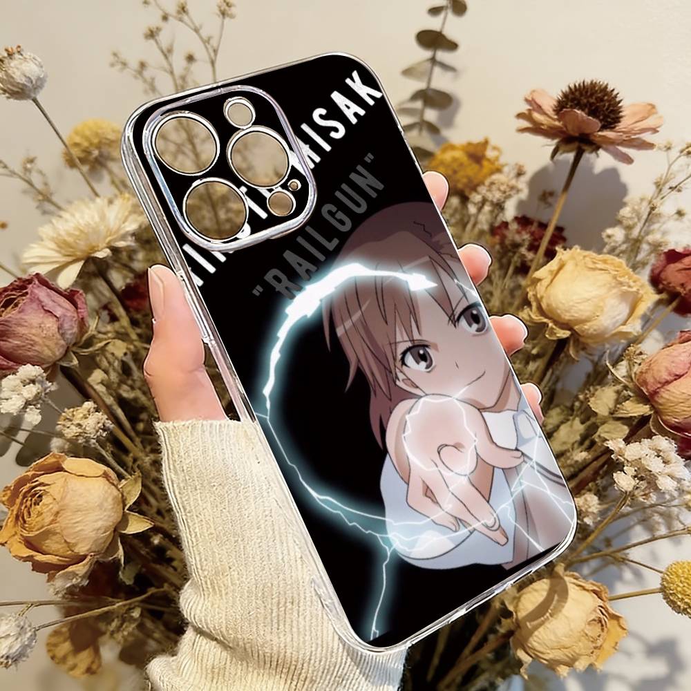 Mikoto Misaka  Phone Case Transparent Silicone Soft For iPhone 17 16 15 14 13 12 11 Mini Pro Max Plus