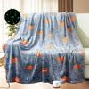 Halloween Decoration Flannel Throw Blanket Fuzzy Plush Cartoon Blankets Fun Halloween Party Gifts for Couch Sofa Bed Lounging