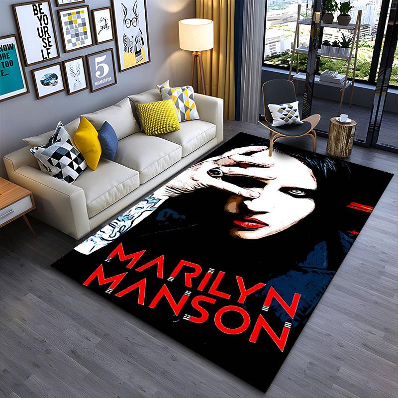 Dark Style Portrait Art Carpet suitable as a non-slip mat for the living room or bedroom sofa