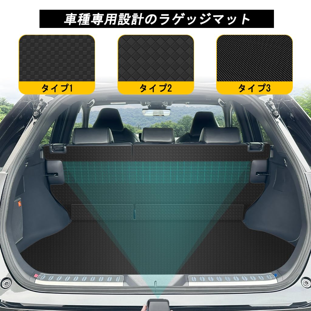 YORKNEIC Harrier Luggage Mat Trunk Seat Back Cargo Back Synthetic Type B (80 Series, 2020-Present Models), Custom-Designed Mat, Cover, Mat, Mat,