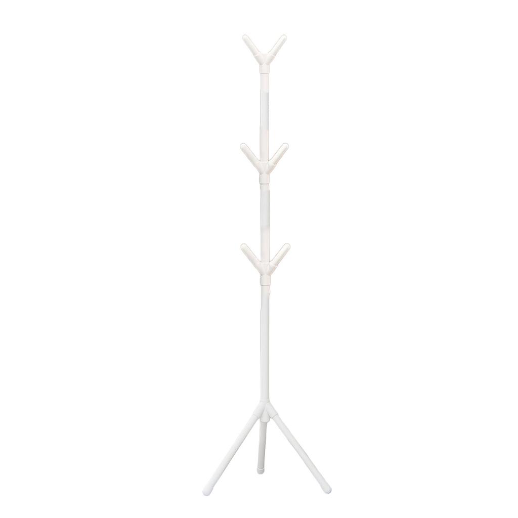 Coat Rack Coat Tree with 8 Hooks 3 Adjustable Sizes for Clothes Hat Stand Used in Bedroom/Office/Entryway Hall Tree