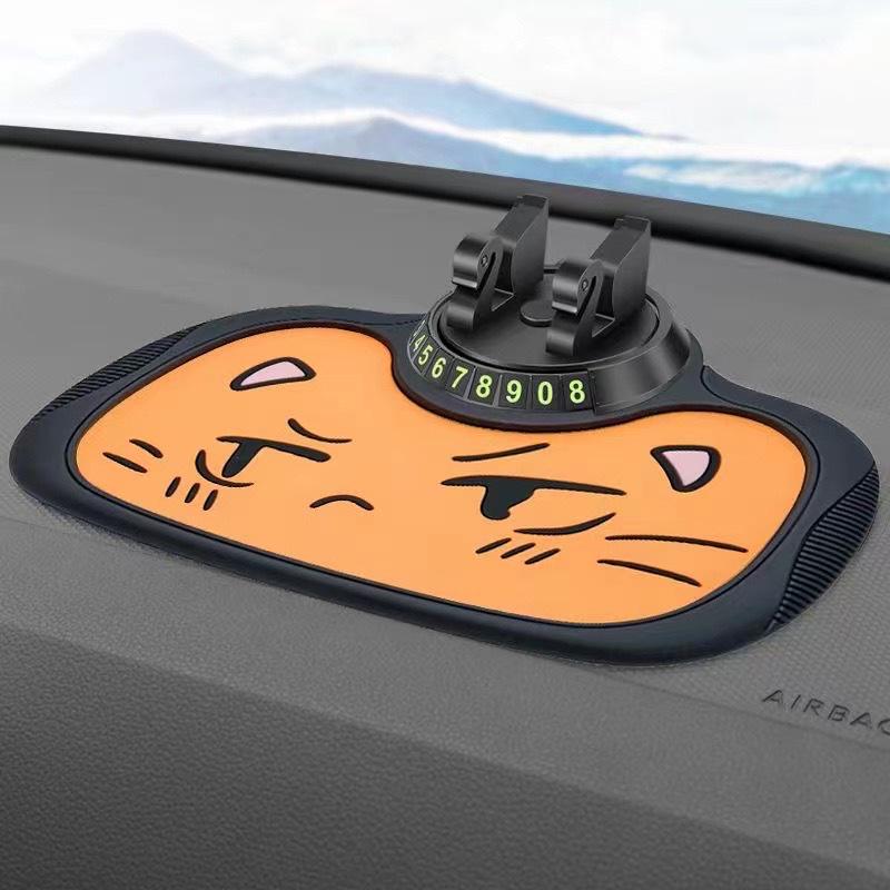 Multifunctional Car Anti-Slip Phone Holder & High-Temperature Resistant Dashboard Pad