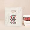 Spanish Printed Portable Lunch Bags Thermal Insulated Bag Teacher Life Picnic Foods Cooler Storage Pouch Thanks Gift for Teacher