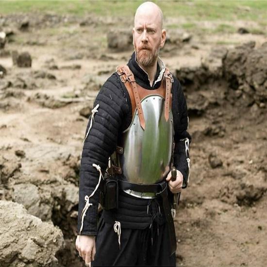 Medieval Chest Armour made steel And Leather Larp Fantasy Cosplay Costume