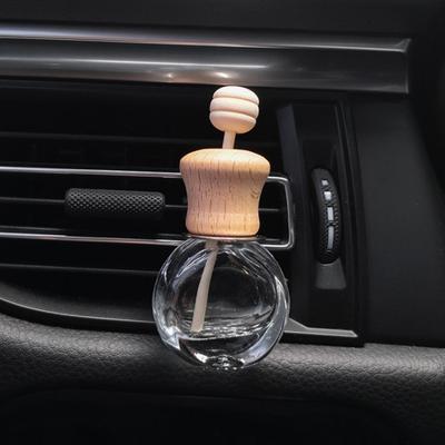 1Pc Air Freshener Car Perfume Clip Fragrance Empty Glass Bottle For Essential