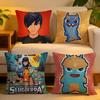 Cushion Cover Linen SkinFriendly Soft Decorative Case For Sofa Home Decor Classic Anime SSlugterra Pillow Cover