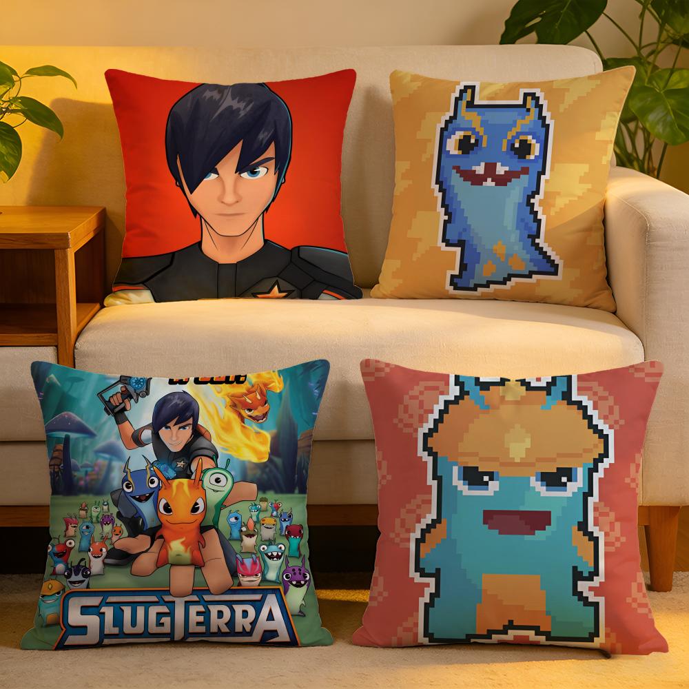 Cushion Cover Linen SkinFriendly Soft Decorative Case For Sofa Home Decor Classic Anime SSlugterra Pillow cover