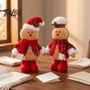 Creative Christmas Dolls for Home Gingerbread Plush Doll Decoration, Stuffed Boy Girl Indoor Winter Festive Soft Furnishings Ornament Tiered