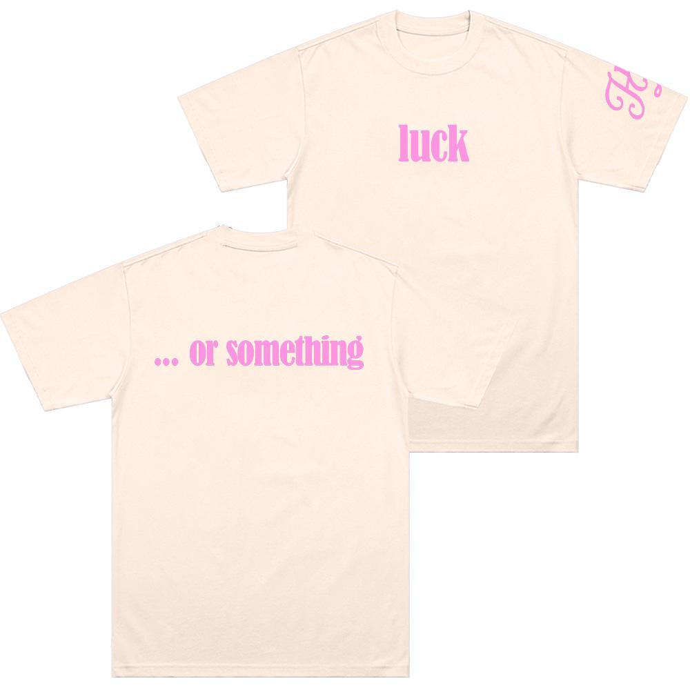 Luck … or Something Tee Hilary Duff Merch T-shirt Men Women Fashion Aesthetics Short Sleeve Top Summer Casual Y2K Cotton T-shirt