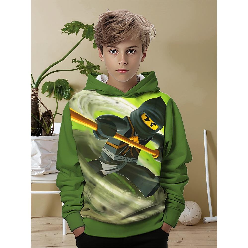 3D Print Cartoon Game All Seasons N-ninjagos Children Casual Sweatshirt Cool Pullover Tops Unisex Clothes Boy Girl Hoodies