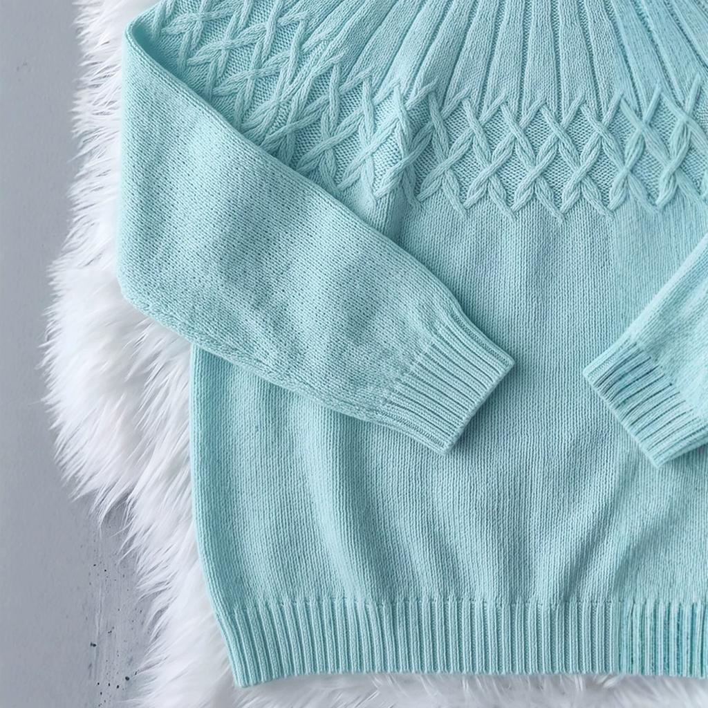 Women's Plus Size Turtleneck Sweater for Fall and Winter