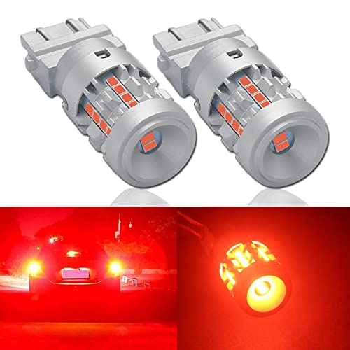 

Eseastar P27/7W 3157 T25 LED Двойная Красная Сверхяркая Лампа 12В-24В Стоп-сигнал Габаритный огонь Стоп-сигнал Канселлер Встроенный Соответствует техосмотру 2 шт