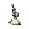 African Woman Sculpture Resin Black Woman Figurines for Unique Home Decoration