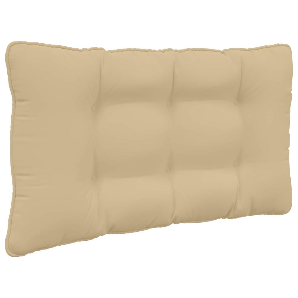 Outdoor Sofa Cushions 2 Pcs Beige Polyester