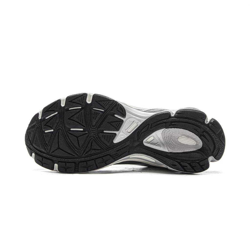 Li Ning Boom Support Demping Slipbestendig Slijtvast Rebound Lage Hardloopschoenen Heren Zilvergrijs ARXV005-3