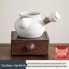 Large Capacity Electric Ceramic Stove Tea Set with Warmer for Indoor and Outdoor Use