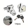 Showcase Lock Glass Display Cabinet Door Lock Security Door Lock With Keys Non Opening Sliding Glass Door Hardware