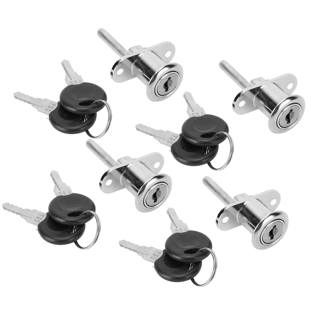 4Pcs Zinc Alloy Cam Lock for Drawer Office Triple Cabinet Desk Hardware Accessories