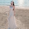 Seaside Vacation Long Dress High Sense Socialite Dress Mopping Mesh Skirt Tube Top Sequined Dress Women