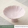 Zen Ceramic Lotus Petal High-Foot Fruit Plate
